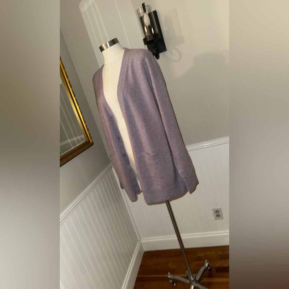 NAADAM Soft Heathered Purple 100% Cashmere Sweater. Large.